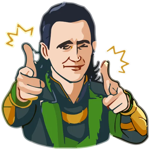 Стикер 50 Loki