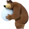 Стикер 7 😟 Маша и Медведь