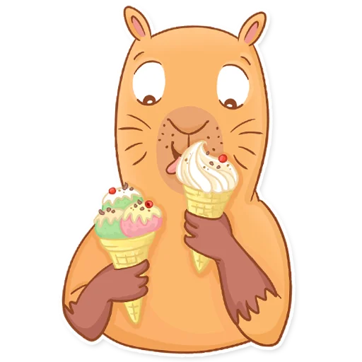 🍦 Стикер «Капи Барри» для Telegram