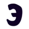 ▪️ Эмодзи «Темно-фиолетовые буквы с обводкой» для Telegram