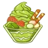Стикер 25 🍨 Набор эмоджи с едой в стиле матча