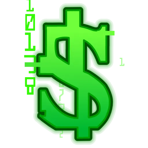 Стикер 30 Matrix Font