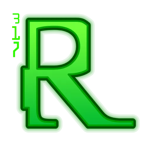 Стикер 18 Matrix Font
