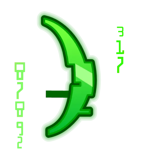 Стикер 57 Matrix Font