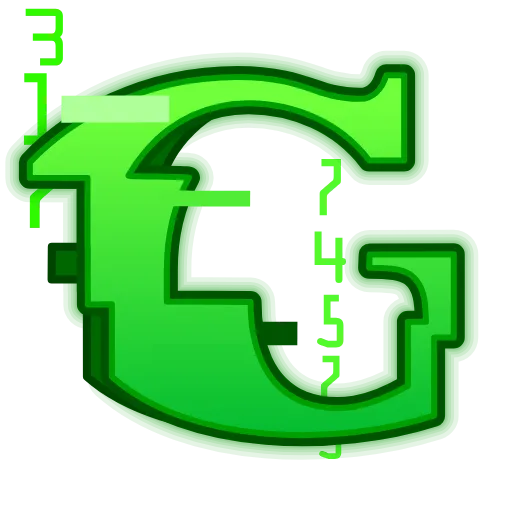 Стикер 7 Matrix Font