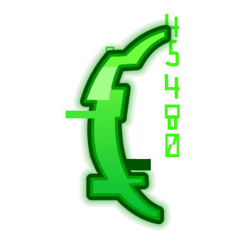Стикер 56 Matrix Font