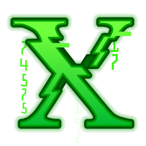 Стикер 24 Matrix Font