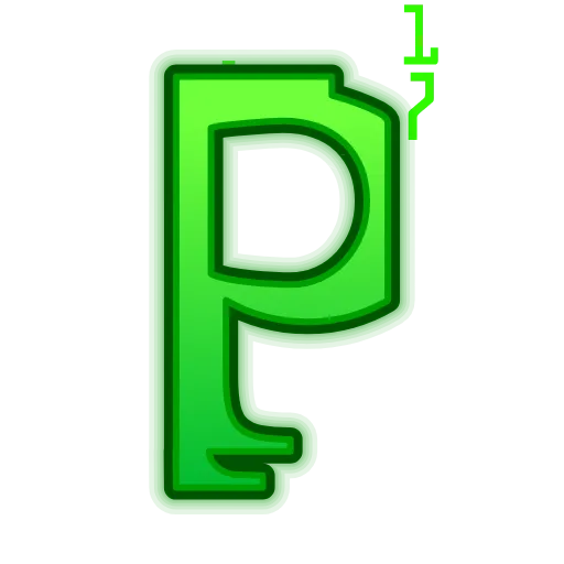 Стикер 16 Matrix Font