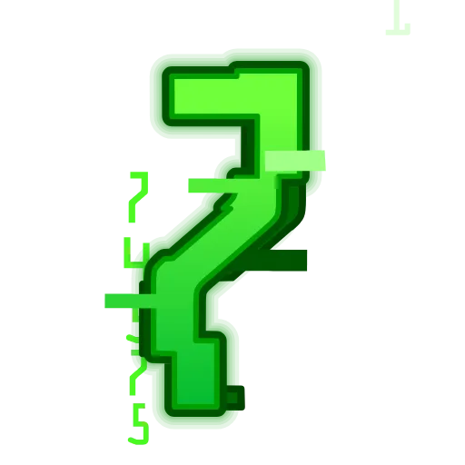 Стикер 50 Matrix Font