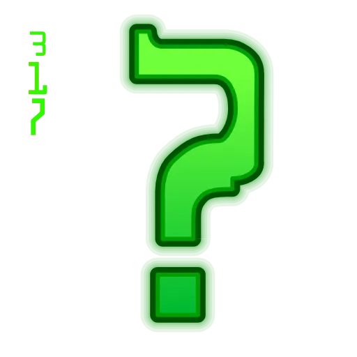 Стикер 31 Matrix Font
