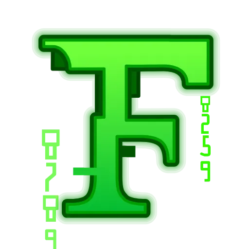 Стикер 6 Matrix Font
