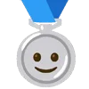 Стикер 2 🏅 Набор эмоджи со смайликами в виде медалей