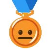 Стикер 3 🏅 Набор эмоджи со смайликами в виде медалей