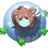 😷 Эмодзи «Медвежутка» для Telegram