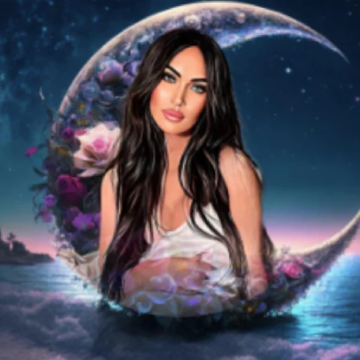 🤩 Стикер «Megan Fox Фэнтези.» для Telegram