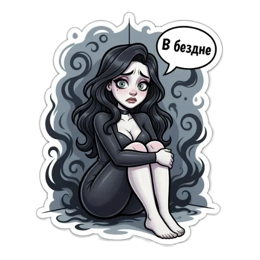😐 Стикер «МЭВИС — ЭТО НЕ ПРО ТЬМУ, ЭТО ПРО ЖАР,» для Telegram