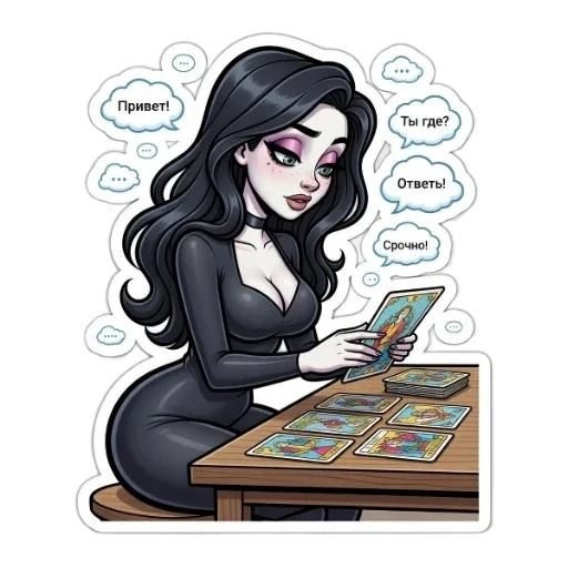 🤢 Стикер «МЭВИС — ЭТО НЕ ПРО ТЬМУ, ЭТО ПРО ЖАР,» для Telegram
