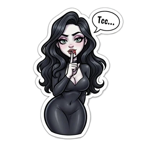🤫 Стикер «МЭВИС — ЭТО НЕ ПРО ТЬМУ, ЭТО ПРО ЖАР,» для Telegram