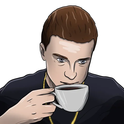 ☕️ Стикер «Набор стикеров MELLSTROY был дополнен новинками в соавторстве с» для Telegram