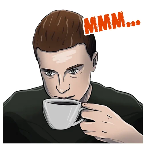 ☕️ Стикер «Набор стикеров MELLSTROY был дополнен новинками в соавторстве с» для Telegram
