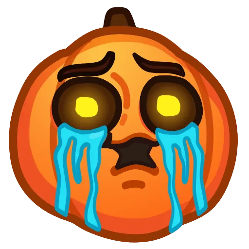Стикер 25 Meme Pumpkins