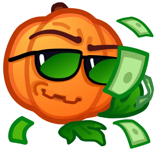 Стикер 12 Meme Pumpkins