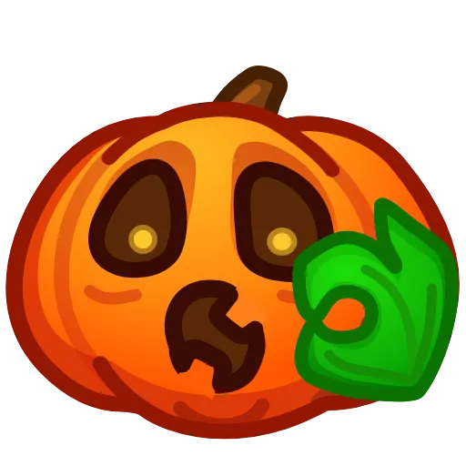 Стикер 19 Meme Pumpkins