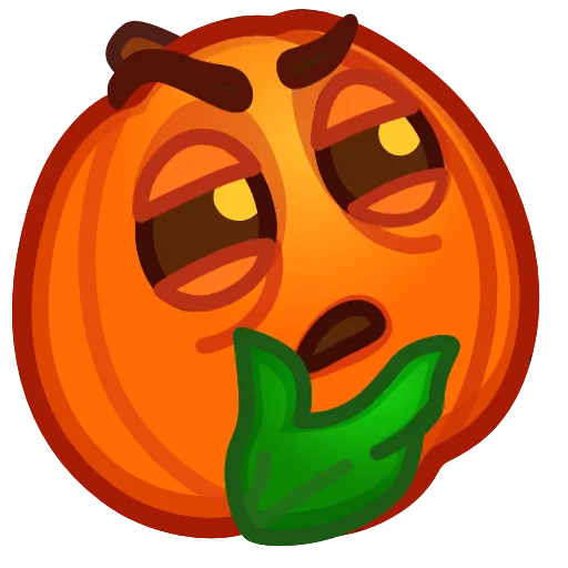 Стикер 21 Meme Pumpkins