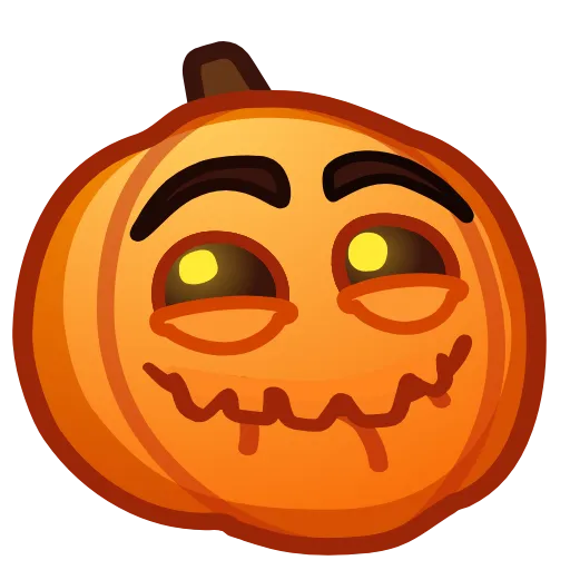 Стикер 40 Meme Pumpkins