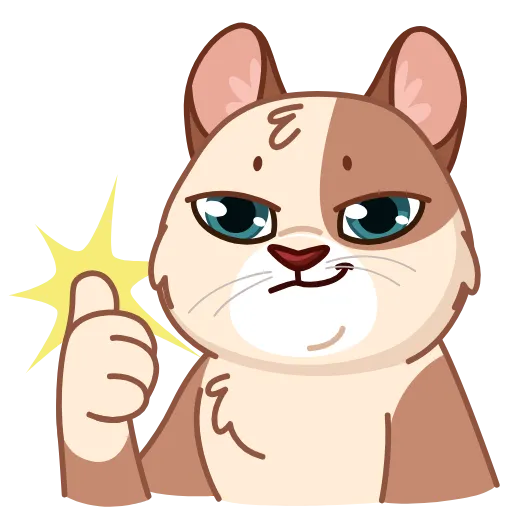 Стикер 3 Memes With Cats