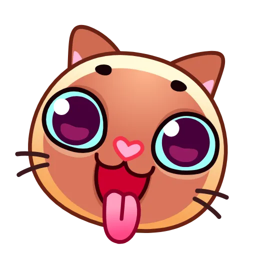 Стикер 8 Meow Emoji