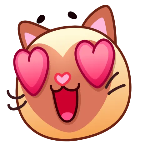 Стикер 6 Meow Emoji