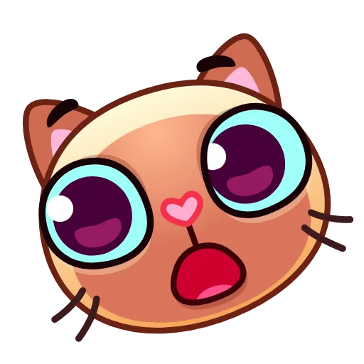Стикер 25 Meow Emoji