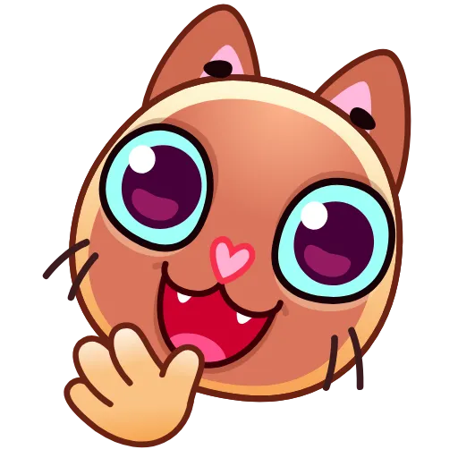 Стикер 21 Meow Emoji