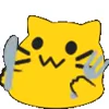 Стикер 13 Meowmoji animated