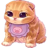 Стикер 33 Котёнок Мявс