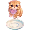Стикер 14 Котёнок Мявс