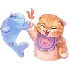Стикер 6 Котёнок Мявс