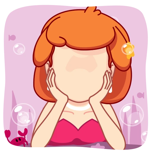 😍 Стикер «Mermaid Русалка» для Telegram