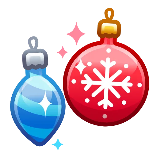 Стикер 13 Merry Christmas Emoji