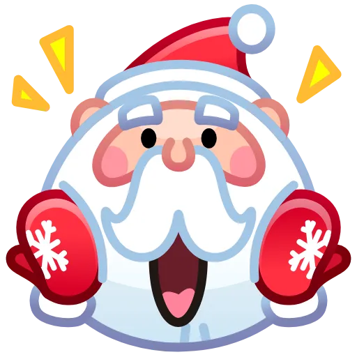 Стикер 30 Merry Christmas Emoji
