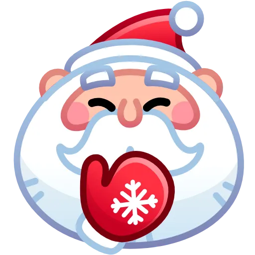 Стикер 8 Merry Christmas Emoji