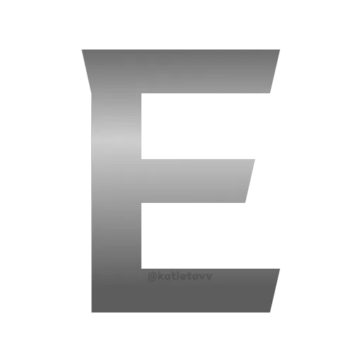 Стикер 33 Metal Font