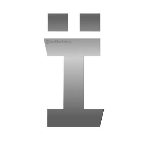 Стикер 40 Metal Font