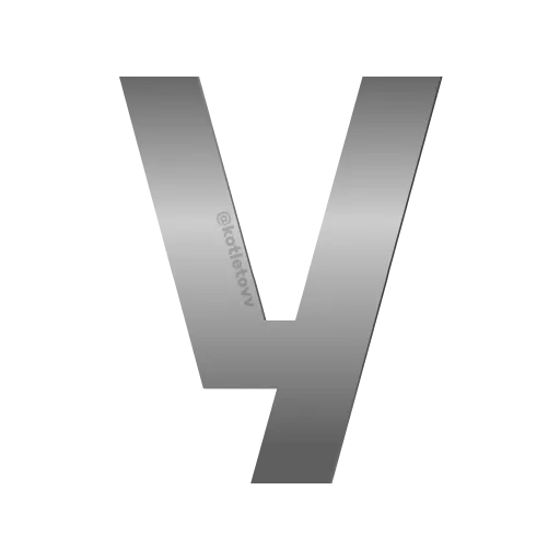 Стикер 51 Metal Font
