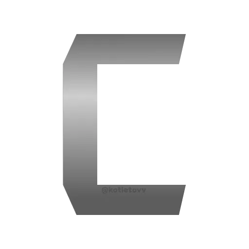 Стикер 49 Metal Font