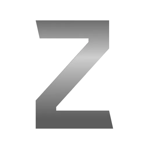 Стикер 26 Metal Font