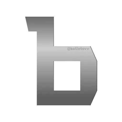 Стикер 59 Metal Font
