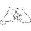 Стикер 40 ❤️‍🩹 Котики