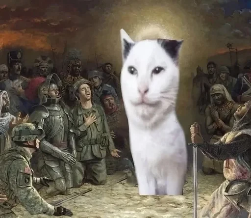 🐱 Стикер «Людское» для Telegram